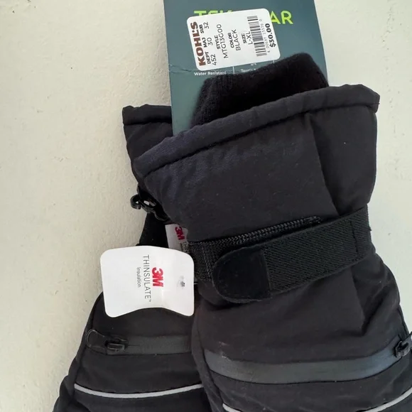 Tek Gear Black Winter Gloves - Picture 8 of 8